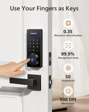 Wi-Fi Smart Lock Set with Gateway by PHILIPS – Commercial Grade
