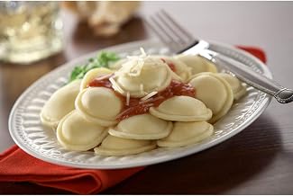 Rosina Food Pre Cooked Mini Rounds Cheese Ravioli Pasta, 12 Ounce - 18 per case.