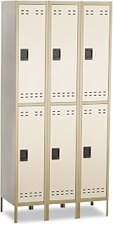 Safco Products Double Tier Locker,3 Column, Tan