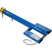 Forklift Telescoping Jib Boom Crane by Global Industrial – 86.6"L x 32"W x 12.2"H, Alloy Steel, Blue, Model F7723