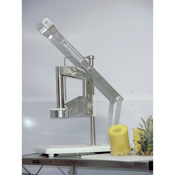 Healix Enterprises E-Zcut II Table Top Pineapple Corer and Peeler - 10"L x 15"W x 19 1/2"H by HEALIX ENTERPRISES INC – one size, Stainless Steel, Silver