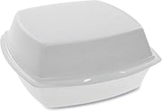 Pactiv Hinged Lid Containers, Single Tab Lock, 500 Containers (PCTYTH100800000)