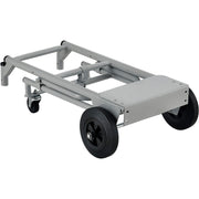 Steel Multi-Function 5-in-1 Convertible Hand Truck by Global Industrial – 35"L x 21"W x 7"H, Alloy Steel, Gray, Model 241415