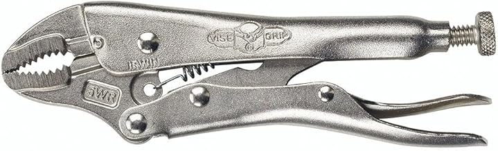 IRWIN VISE-GRIP Locking Pliers with Wire Cutter, 5-Inch, Curved Jaw (902L3)