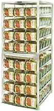 Stainless Steel Stationary Can Storage and Dispensing Rack, 25 3/4 x 36 7/8 x 74 1/4 inch - 1 each.
