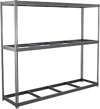 Global Industrial Wide Span Rack With 3 Shelves No Deck, 1100 Lb Capacity Per Level, 96" W x 36" D x 84" H