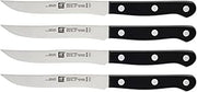 ZWILLING Twin Gourmet Steak Knives Set of 4, Friodur Ice Hardened Blades | Ultra-Sharp Steak Knife Set Effortlessly Slice Through Meats with Ergonomic Comfortable Handle, Dishwasher Safe