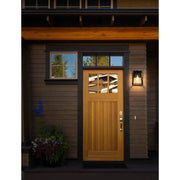 Lambert One Light Outdoor Wall Sconce Black by Lighting Design – Iron, Black, Model OD346W11BK