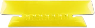 Pendaflex Transparent Colored Tabs for Hanging File Folders, 1/3-Cut, Yellow, 3.5" Wide, 25/Pack