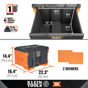 KLEIN TOOLS Single Drawer / Orange / 50.0 pounds Tool Boxes