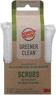 Scotch-Brite Bright Green Non-Scratch Scrub Sponges, 3 Count