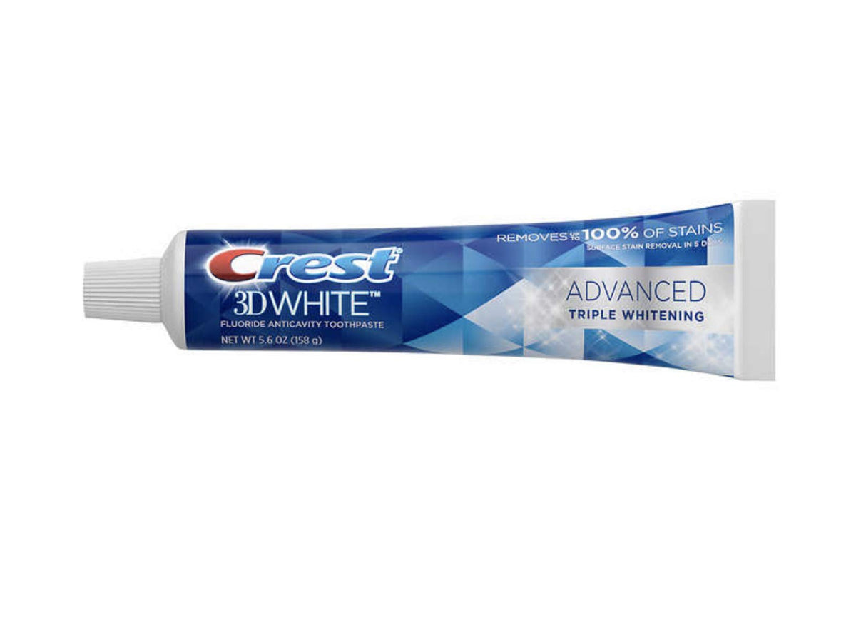 3D White Advance Whitening Flavoride Anticavity Toothpaste 5 Pack 5.6 Oz Net Wt 28 Oz by Crest – 28 Ounce (Pack of 1)