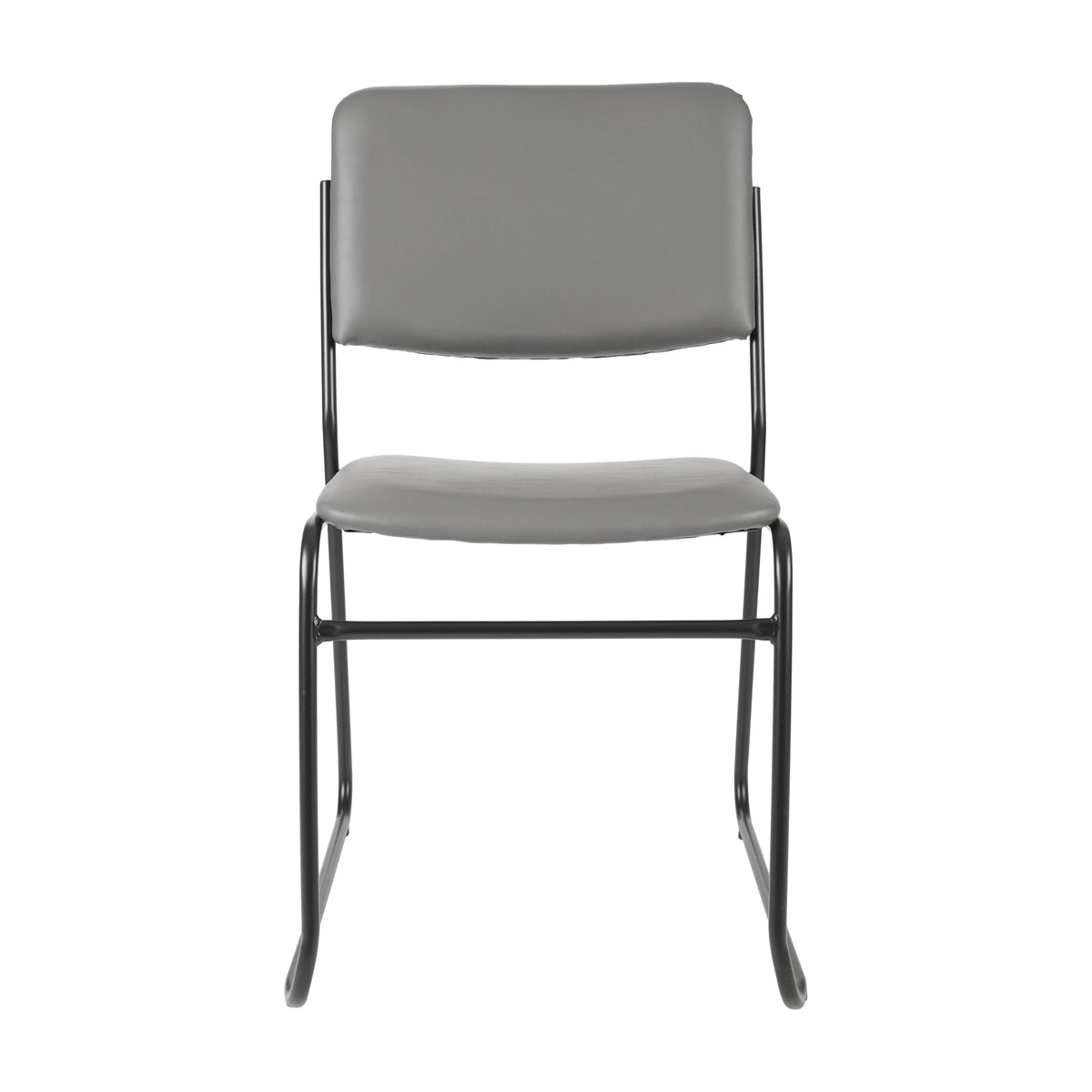 Flash Furniture Gray Vinyl/Black Frame / Set of 5 / Contemporary Home Office Desk Chairs