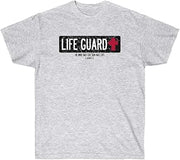 Life Guard - He Who Has The Son Has Life - Christian T-Shirt 5X-Large Ash