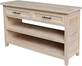 IC International Concepts Sanibel Solid Wood Sofa Table
