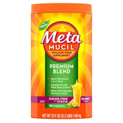 Premium Blend by Metamucil – Model Premium Blend, Daily Psyllium Fiber Powder Supplement, 4-in-1 Fiber for Digestive Health, Sugar-Free with Stevia, Plant Based Fiber, Orange