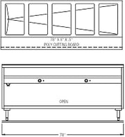 78" 208 V Electric Hot Food Table
