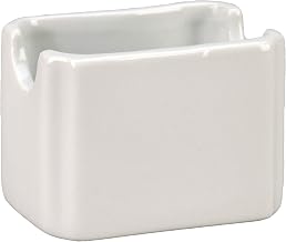 SPH-P Argyle and Catalina Sugar Packet Holder, 3-1/2" x 2-5/8", Porcelain White (Pack of 48)