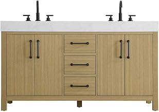 Nathan Bathroom Vanity Honey Brown