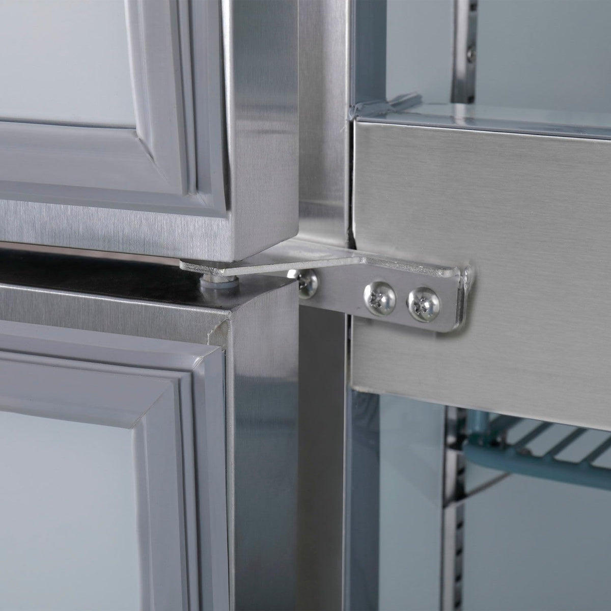 Reach In Split Door Refrigerator by Nexel – Stainless Steel, Silver, Model CFD-2RR-SD-HC