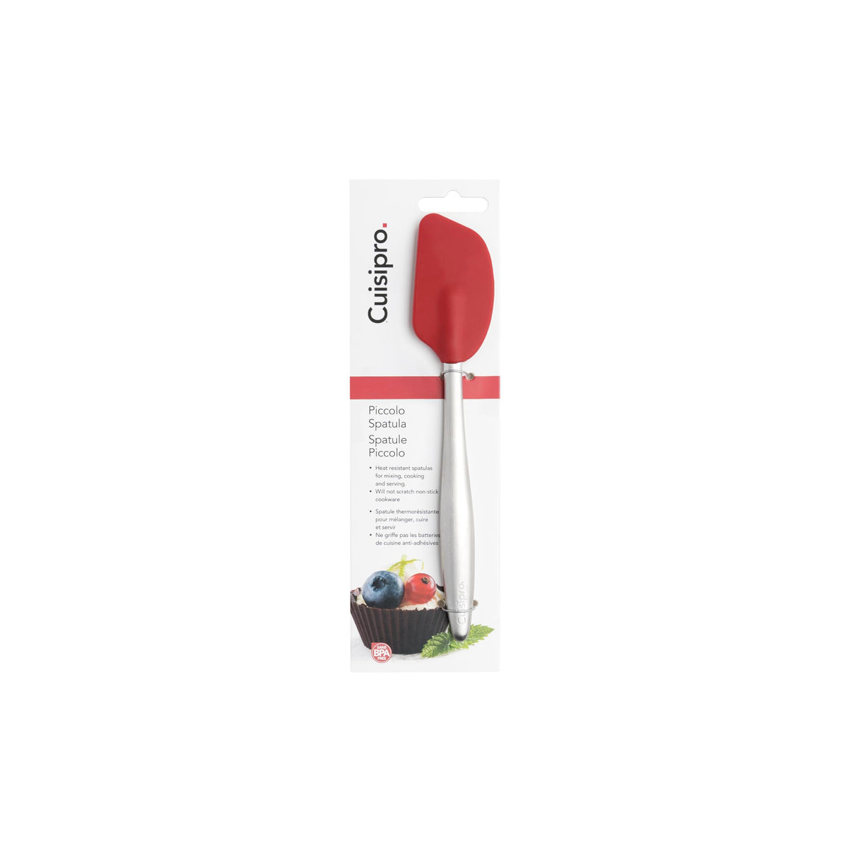 PICCOLO 8" Silicone Spatula by Cuisipro – 8", Silicone, Red, Model 74737405