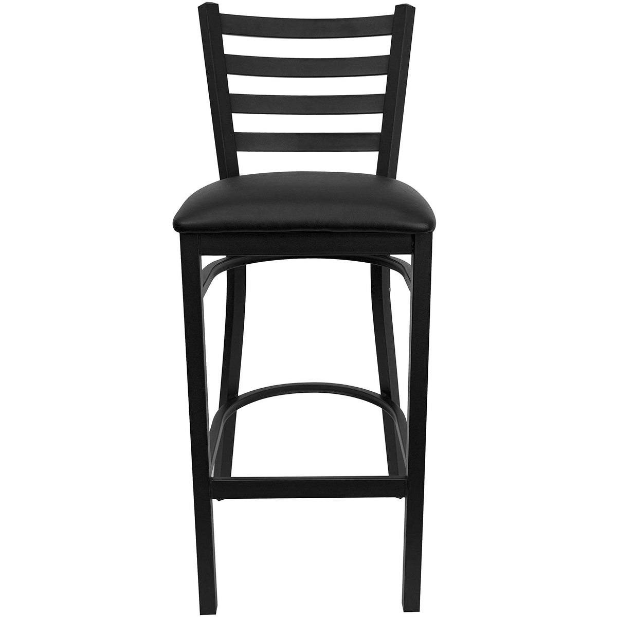 Flash Furniture Black Vinyl Seat/Black Metal Frame / Set of 1 / Contemporary Barstools