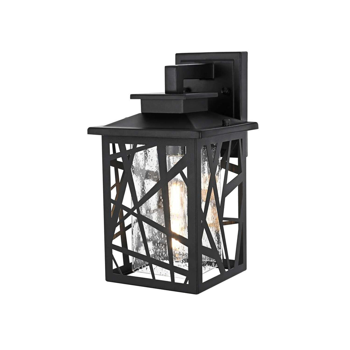 Clifford One Light Outdoor Wall Sconce Black by Lighting Design – Iron, Black