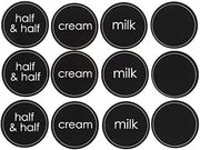 HUBERT Round Cold Beverage Cling-It Set - 2 1/2"Dia, 12 per Set