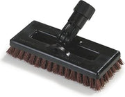 Carlisle FoodService Products 36531027 Swivel Scrub Plastic Block Power Scrub Floor Brush, Nylon Grit Bristles, 8" Length x 3-1/2" Width, 15/16" Bristle Trim, Rust (Pack of 12)