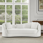 Contemporary Asymmetrical Sofa in Cloud Gray Fabric by Best Quality Furniture – Fabric, Grey, Model S71-S