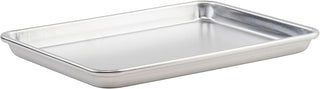 Winco 10" x 13" Aluminum Sheet Pan, 1/4 Size, Reinforced Rim, Closed Bead