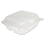 DART ClearSeal Hinged-Lid Plastic Containers, 8.25 x 8.25 x 3, Clear, 125/Pack, 2 Packs/Carton
