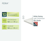 Palram White / 10' x 28' / Modern Awnings