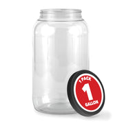 Stock Your Home 1 Gallon / 2.0 / Black Food Jars & Canisters