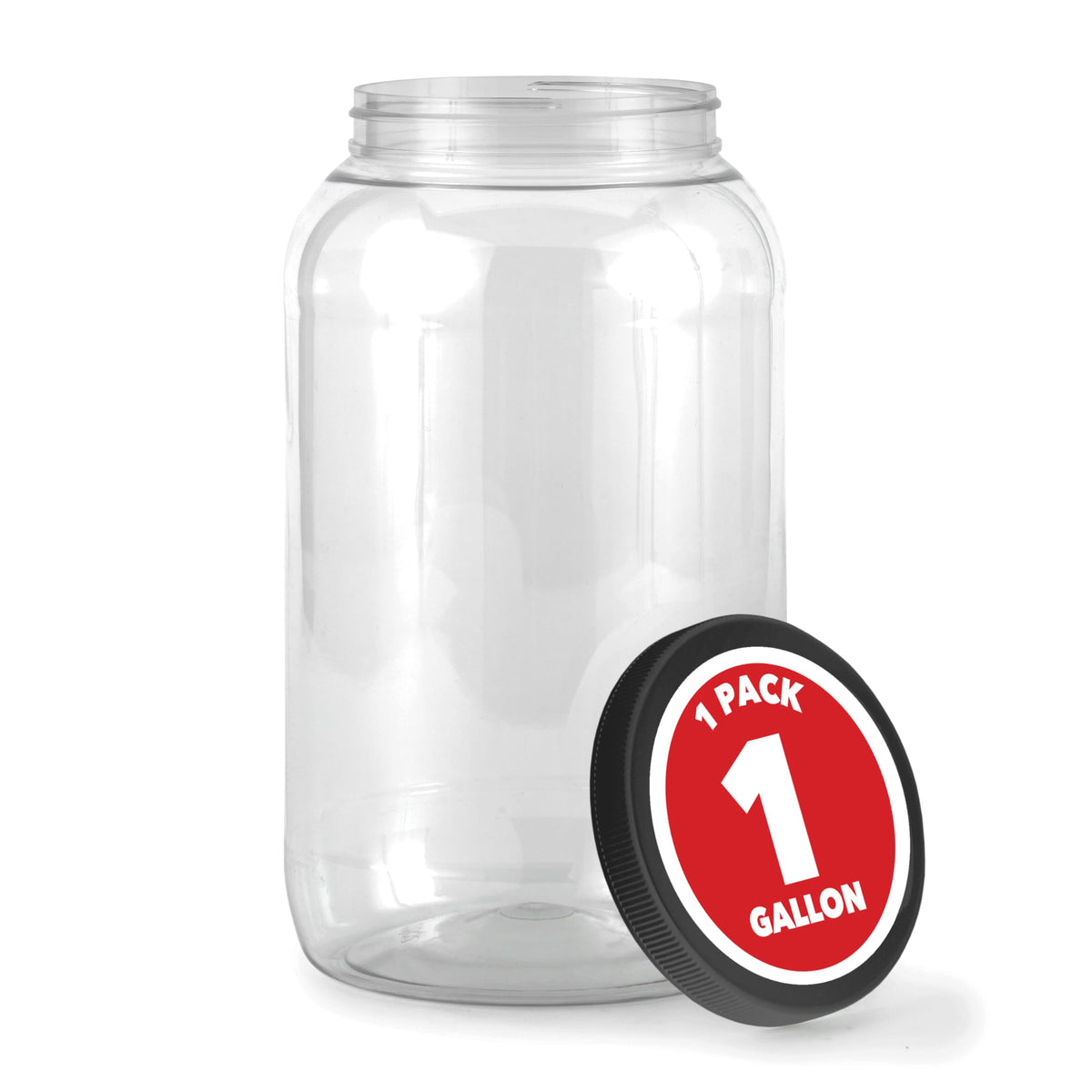 Stock Your Home 1 Gallon / 2.0 / Black Food Jars & Canisters