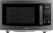 TOSHIBA Flatbed Microwave Oven with Inverter Technology, 1.3 Cu.Ft, 1200W | Inverter microwave, Smart Sensor, Mute Function, No Turntable, Countertop, Black Stainless Steel,