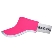 Womens Lightweight Performance Running Reflective Visor by Headsweats – One Size, Polyester, Neon Pink, Model 7703 890R