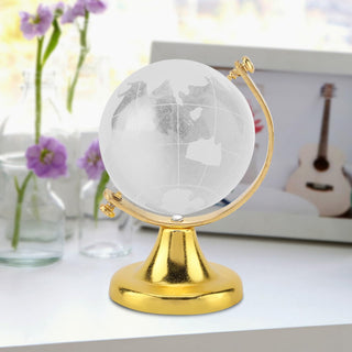 Mini World Globe by Tomedny – Crystal, Golden, Model Tomednyvwxhpty320-01