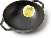 Lodge Pre-Seasoned Cast Iron Stir Fry Mini Wok, PFAS-Free, 9 Inches