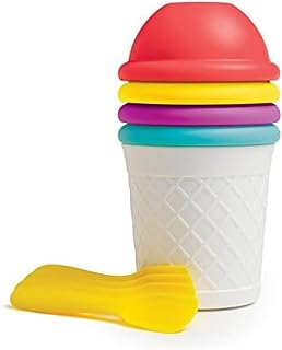 Chef'n Sweet Spot Instant Ice Cream Maker Bowls and Spoons Party Set of 4, Multi -