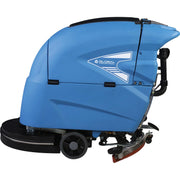 Automatic Self-Propelled Walk-Behind Floor Scrubber by Global Industrial – 21.67"W x 40.56"H, 15.0 gallons, Plastic, Blue, Model T55/50 BT