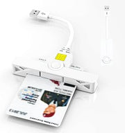 USB-A CAC Reader for Military & Government ID Smart Cards | DOD CAC Card Reader, PIV Smart Card Reader for Windows 10/11 & Mac, Plug and Play for Secure Access