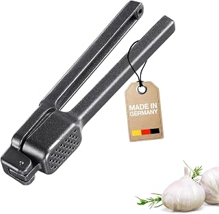 Westmark Garlic Press Biopress Black Edition – Ergonomic Garlic Press Dishwasher Safe – Extra Grippy Feel – Anthracite