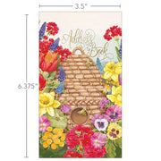 Beehive and Blooms Address Book by Lang – Linen, Multi, Model 1072035