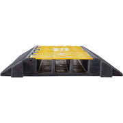 3-Channel Heavy-Duty Cable Protector by Global Industrial – Rubber, Yellow, Model TSH20130