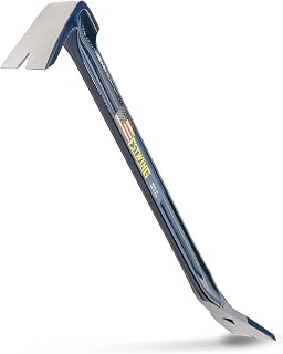 Estwing Nail Puller, 18" Steel Pry Bar, High-Leverage Design, PB-18