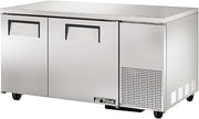 True TUC-60-32F Deep Under Counter Freezer 60" 2 Section Solid Doors NEW Floor M