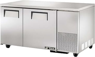 True TUC-60-32F Deep Under Counter Freezer 60" 2 Section Solid Doors NEW Floor M