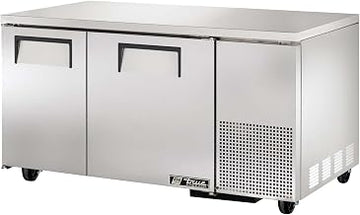 True TUC-60-32F Deep Under Counter Freezer 60" 2 Section Solid Doors NEW Floor M