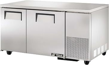 True TUC-60-32F Deep Under Counter Freezer 60" 2 Section Solid Doors NEW Floor M